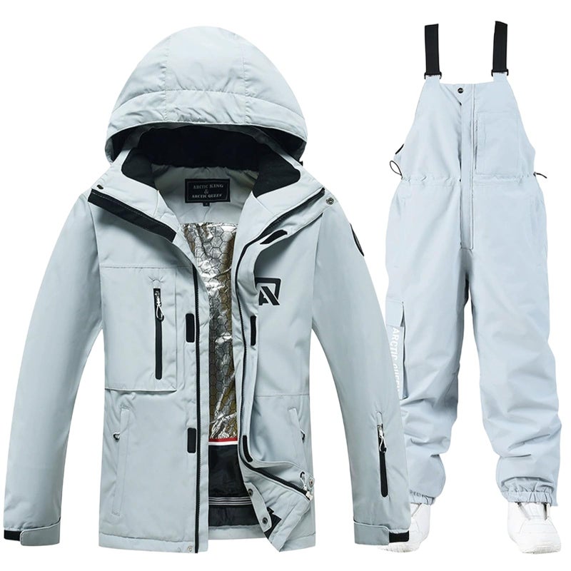 GS SNOWING Women's Ski Jackets and Pants Set Windproof Waterproof Snowboard Jacket Bibs Two Piece Ski Suits - Image 1