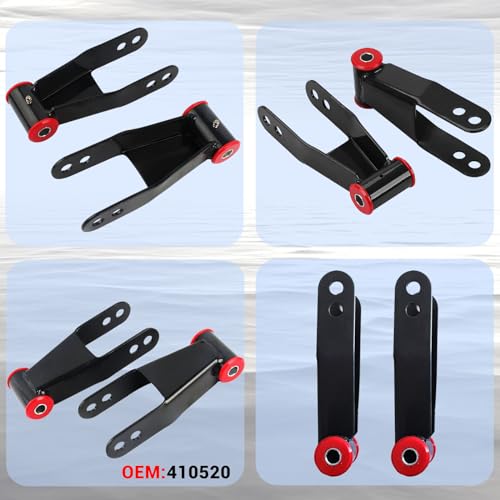 Gdydi 2" Rear Drop Lowering Shackle Suspension Kit Compatible with Ch~evy and G~m~c C1500 C2500 1988-1998, Silverado Sierra 1500 1988-2019, Replaces # 410520 - Image 5