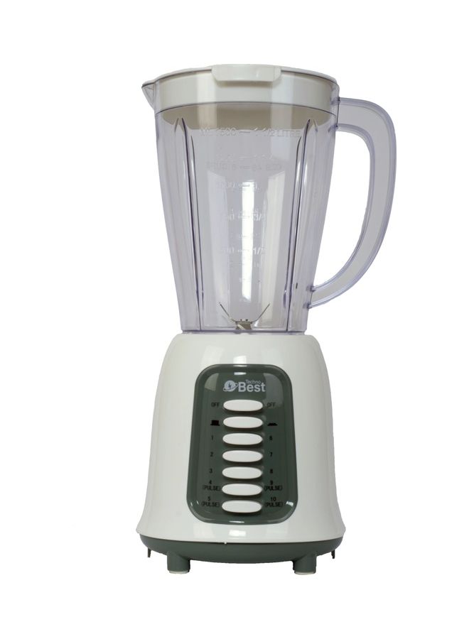 تكنو بيست 2 في 1 خلاط مع مطحنة 400 واط - BSB-001P 1.5 L 400 W BSB-001P أبيض/رمادي - Image 2