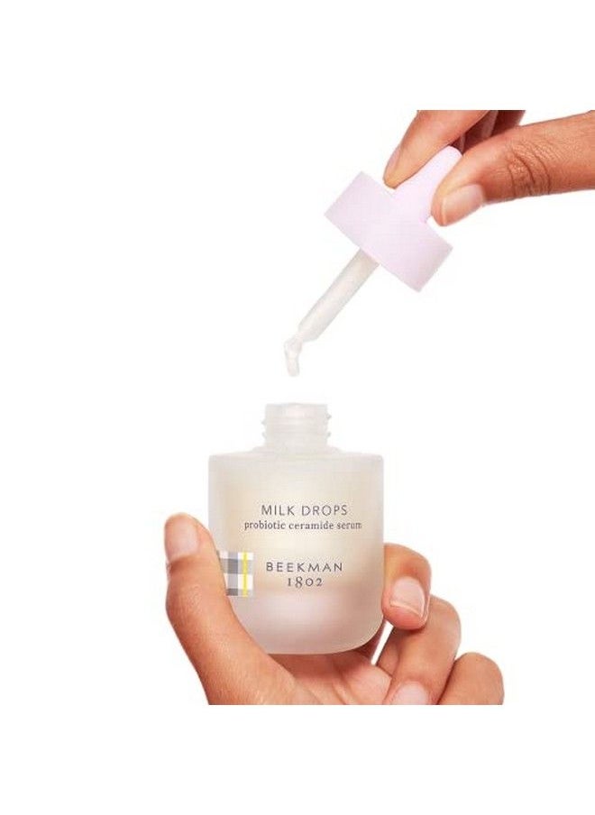 Beekman 1802 Milk Drops Daily Probiotic Hyaluronic Acid Ceramide Serum Hydrating Face Serum With Squalane Oil 100% Natural Ahas And Bhas 0.95 Oz  - Image 5