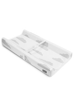 BaeBae Goods Contoured Baby Changing Pad w/Waterproof Foam Mattress, Includes 2 Soft, Removable & Washable Covers, Safety Straps, Non-Slip Bottom, Topper for Standard Size Infant Diaper Table & Dresser  - Image 4