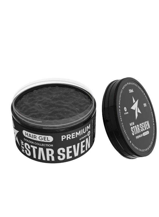 New Star Seven Hair Gel Premium 250 ml -Black