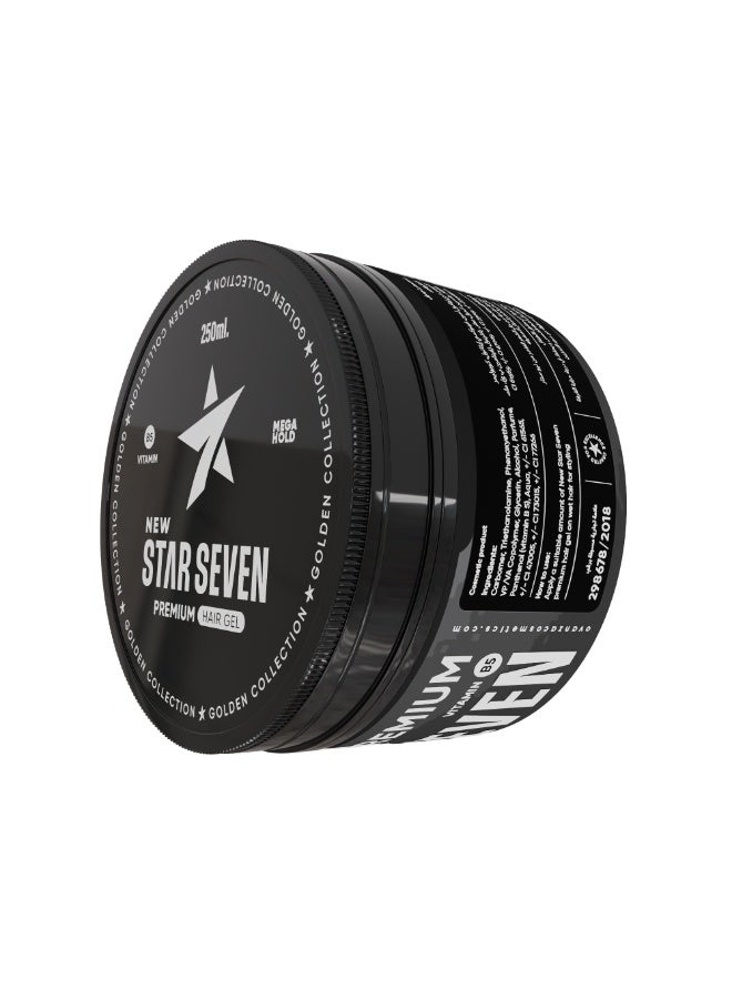 New Star Seven Hair Gel Premium 250 ml -Black