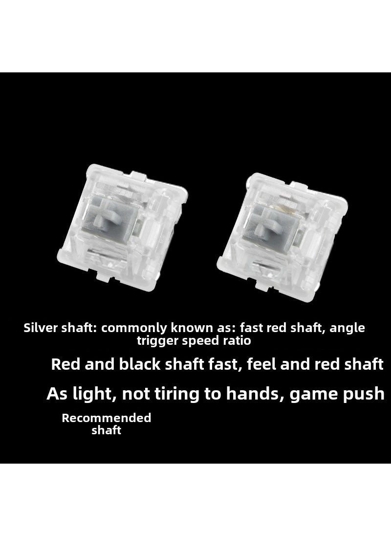 Generic Mechanical Keyboard Switches Multicolor Hotswap High Express Silver Shaft 