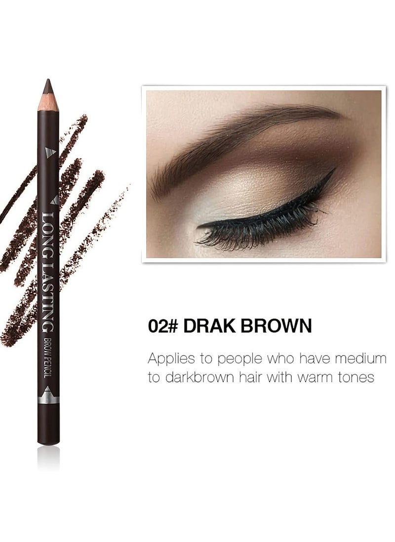 Sumeitang 12 Pcs Dark Brown Eyebrow Pencil Eyeliner Makeup，Soft Textured，Easy to Color，Waterproof，Long Lasting Eyebrow Tint Pen for Fills in Sparse Areas and Gaps Create a Natural Eye Brow  - Image 4