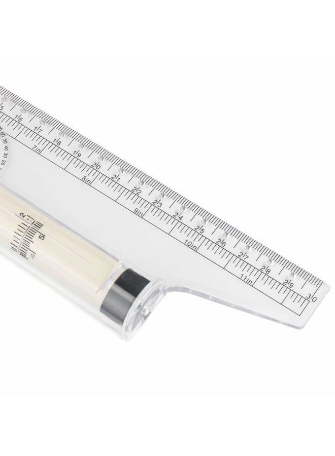 MYLIFEUNIT Multi-Purpose Drawing Parallel Rolling Ruler Balancing Scale - Image 4