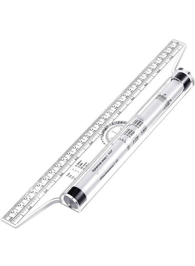 MYLIFEUNIT Multi-Purpose Drawing Parallel Rolling Ruler Balancing Scale - Image 1