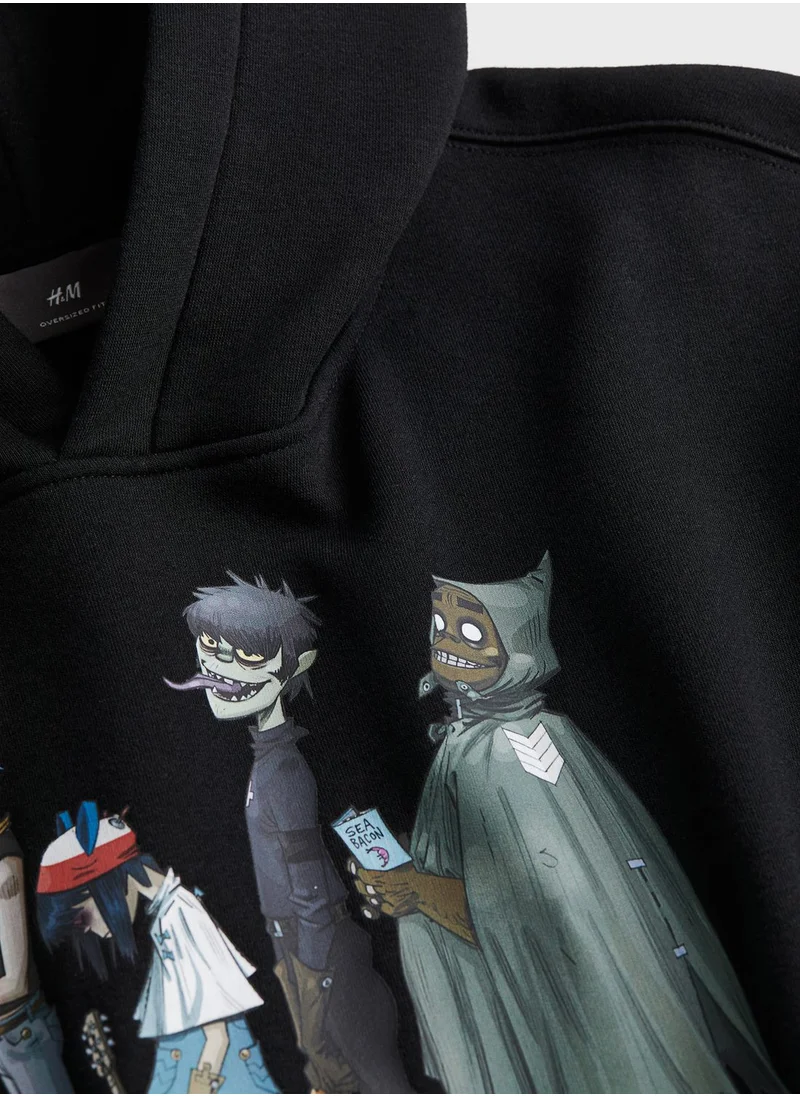 H&M Gorillaz Oversized Hoodie” please