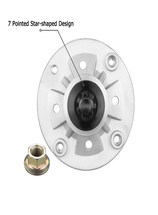 Fourtry Spindle Fit for John Deere Mower - Spindle Assembly Fit for John Deere LA135 LA115 LA125 LA145 LA105 LA130 D140 D130 D105 D110 L110 X110 42" 48" Lawn Mower Tractor Deck, Replace GY20454 GY20962 - Image 5