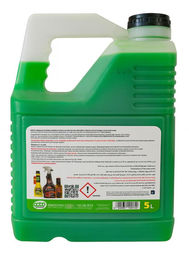 Rapido Engine Coolant for Car Radiator Anti Freeze 33% & Boil 5L (green) - Image 2