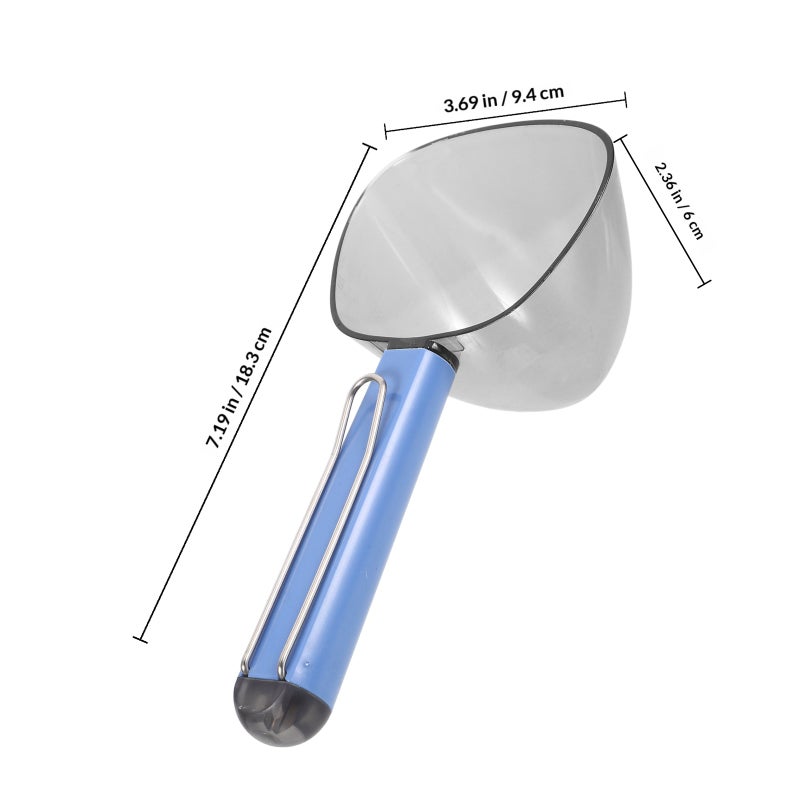 Pet Food Scoop With Stainless Steel Sealing Clip For Food Ergonomic Pet Treat Spoon For Pet Feeding Dog Food Scoop For Keeping Food - Image 2