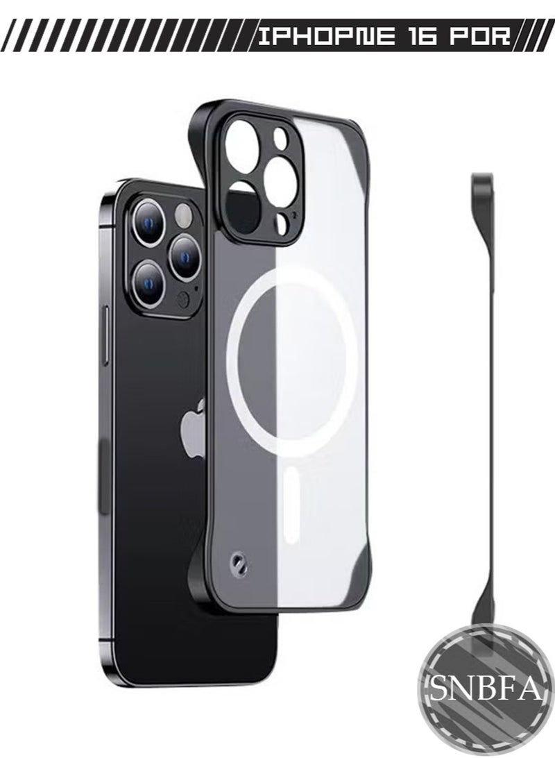 SNBFA مناسبة ل 16pro فون رقيقة جدا حالة الهاتف متوافق مع magsafe ، رقيقة جدا حالة الهاتف بدون إطار التبعي ، ومناسبة ل 16pro فون الأصفر واقية من الصدمات المغناطيسية - Image 1