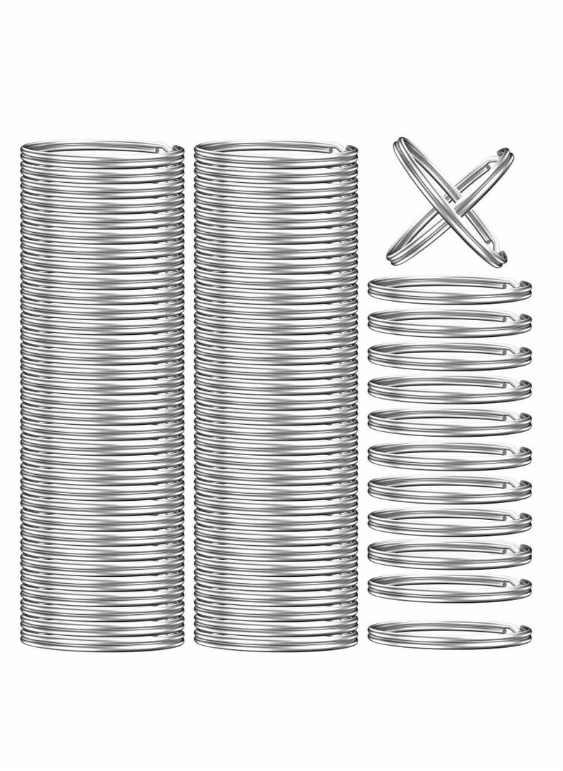 Generic - Split Ring, Small Key Rings Bulk Split Keychain Rings DIY Craft Metal Keychain Connector Accessories 200 Pcs - Image 1