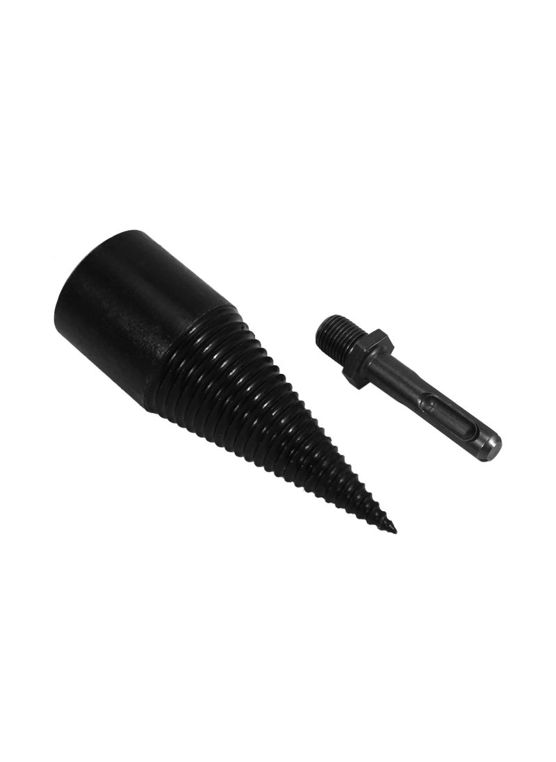 Generic - Wood Splitter Firewood Drill Bit Screw Cone Driver Log Splitter Wood Breaker Tool for Drill 42mm - Image 1