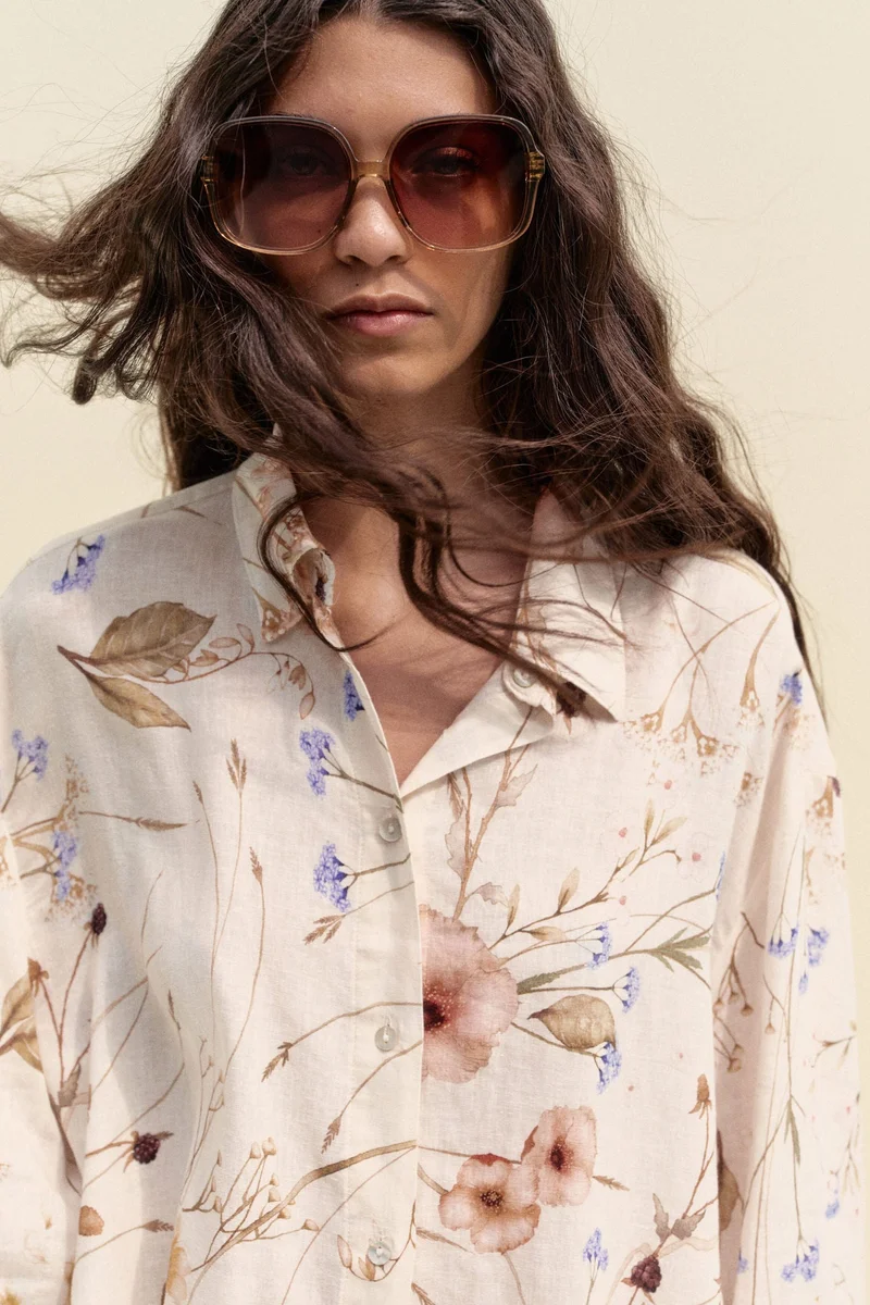 H&M Linen-blend shirt