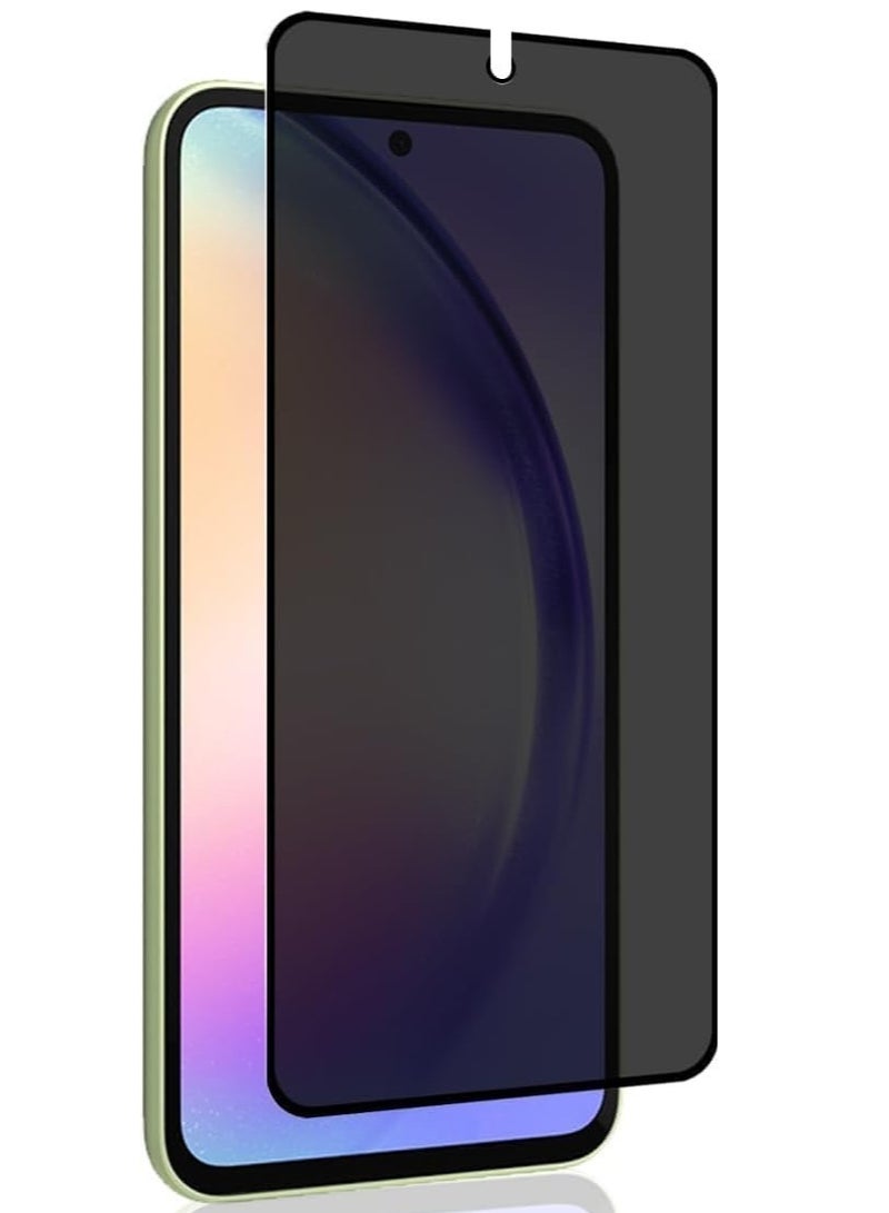YJS Glass for Samsung Galaxy A56 5G Privacy Glass Screen Protector Anti-Spy Tempered Glass Film 9H Hardness Scratch Resistant Bubble Free Glass Screen Protector for Samsung Galaxy A56 5G - Image 1