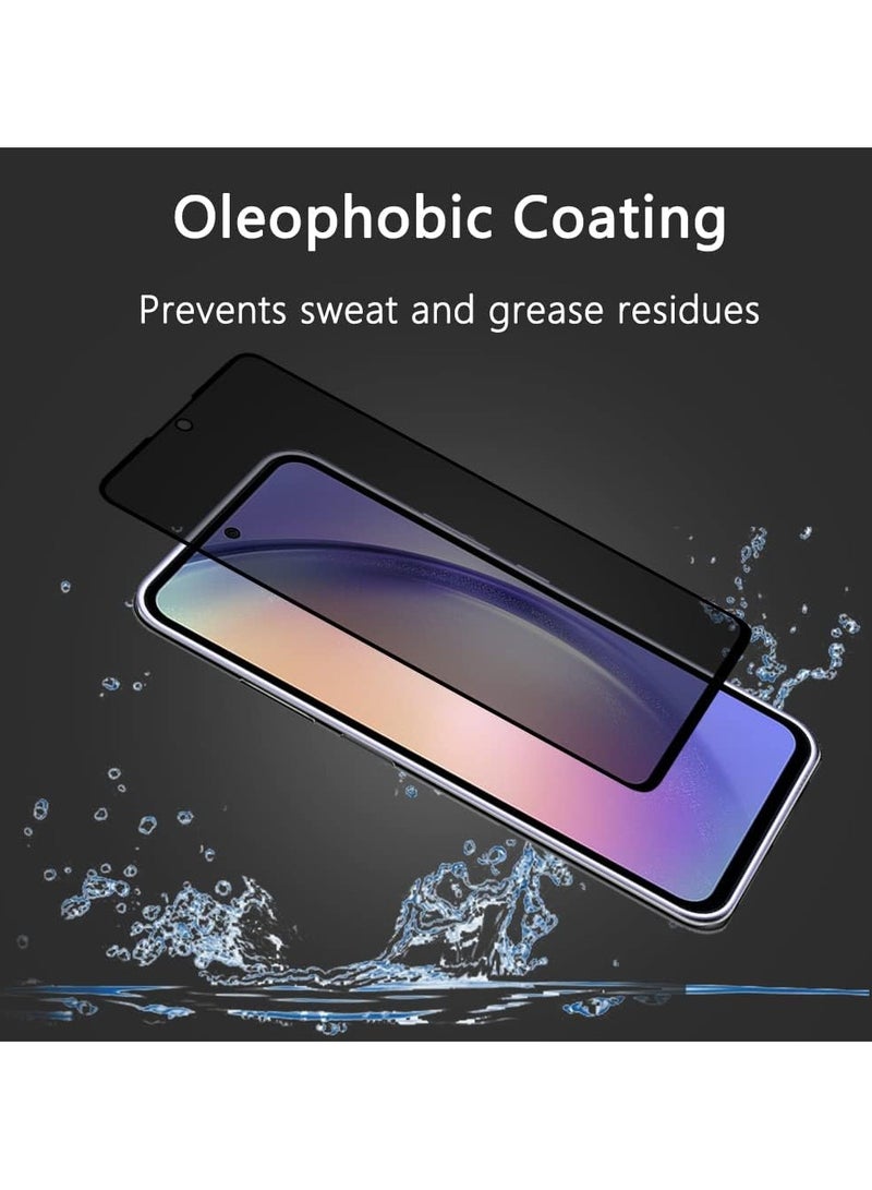 YJS Glass for Samsung Galaxy A56 5G Privacy Glass Screen Protector Anti-Spy Tempered Glass Film 9H Hardness Scratch Resistant Bubble Free Glass Screen Protector for Samsung Galaxy A56 5G - Image 5