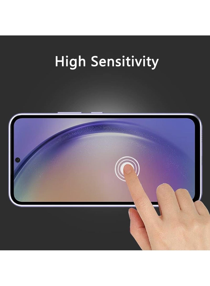 YJS Glass for Samsung Galaxy A56 5G Privacy Glass Screen Protector Anti-Spy Tempered Glass Film 9H Hardness Scratch Resistant Bubble Free Glass Screen Protector for Samsung Galaxy A56 5G - Image 4