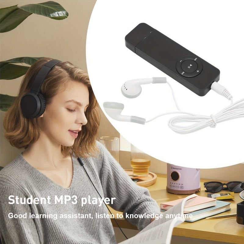 Portable Mini MP3 Player AMOLED Display Black 4G TF Card 200mAh Battery - Image 4