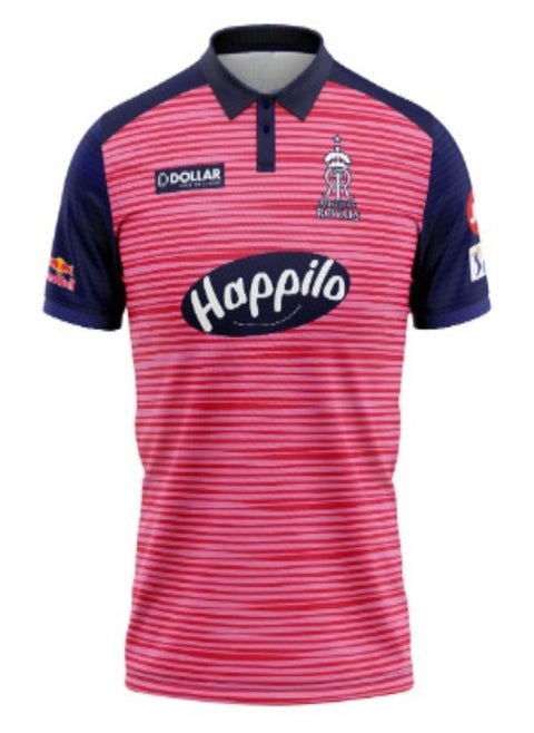 Rajasthan Royals (RR) IPL Cricket Jersey 2023 For Kids and Adults