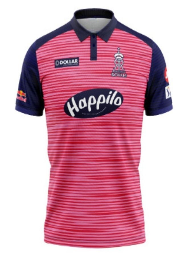 Generic - Rajasthan Royals (RR) IPL Cricket Jersey 2023 For Kids and Adults - Image 1
