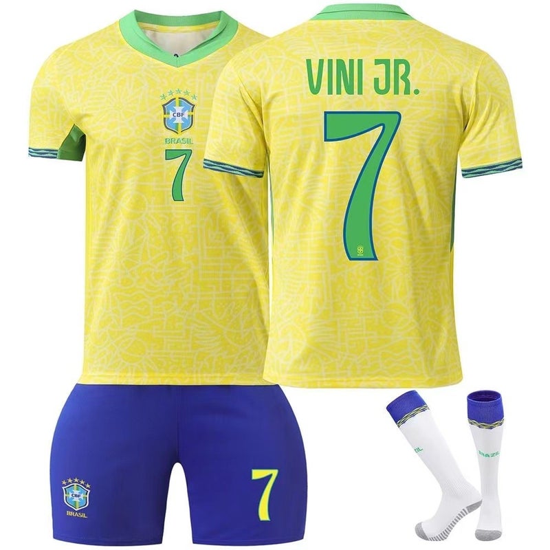 Generic 2024 Brazil Away Jersey #7 Vinicius #10 Neymar Kit Home 7 