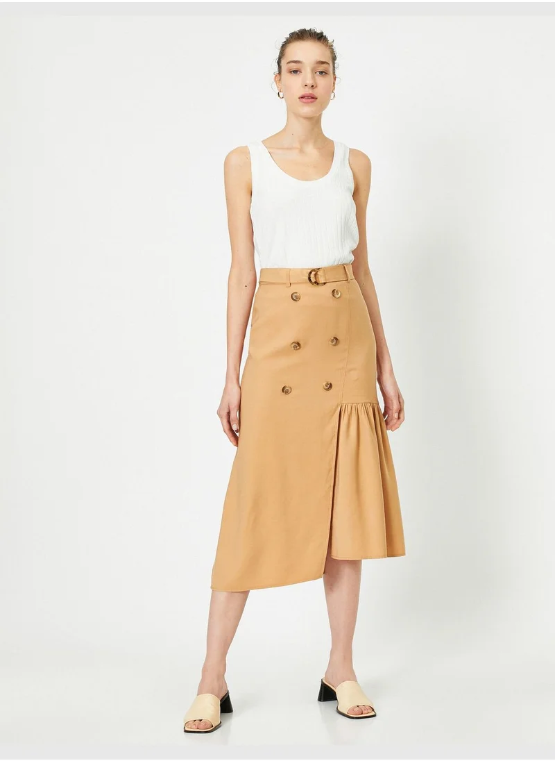 KOTON Belt Detailed Skirt