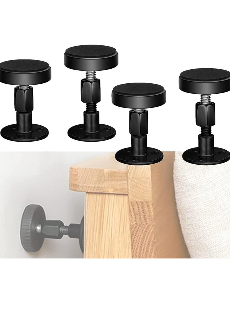 Bukela Adjustable Threaded Bed Frame Anti Shake Tool Bed Frame Anti Shake Fixer Headboard Stoppers,Bedside Anti Shake Tool for Beds Cabinets Sofas（47-64mm）4 Pcs  - Image 1
