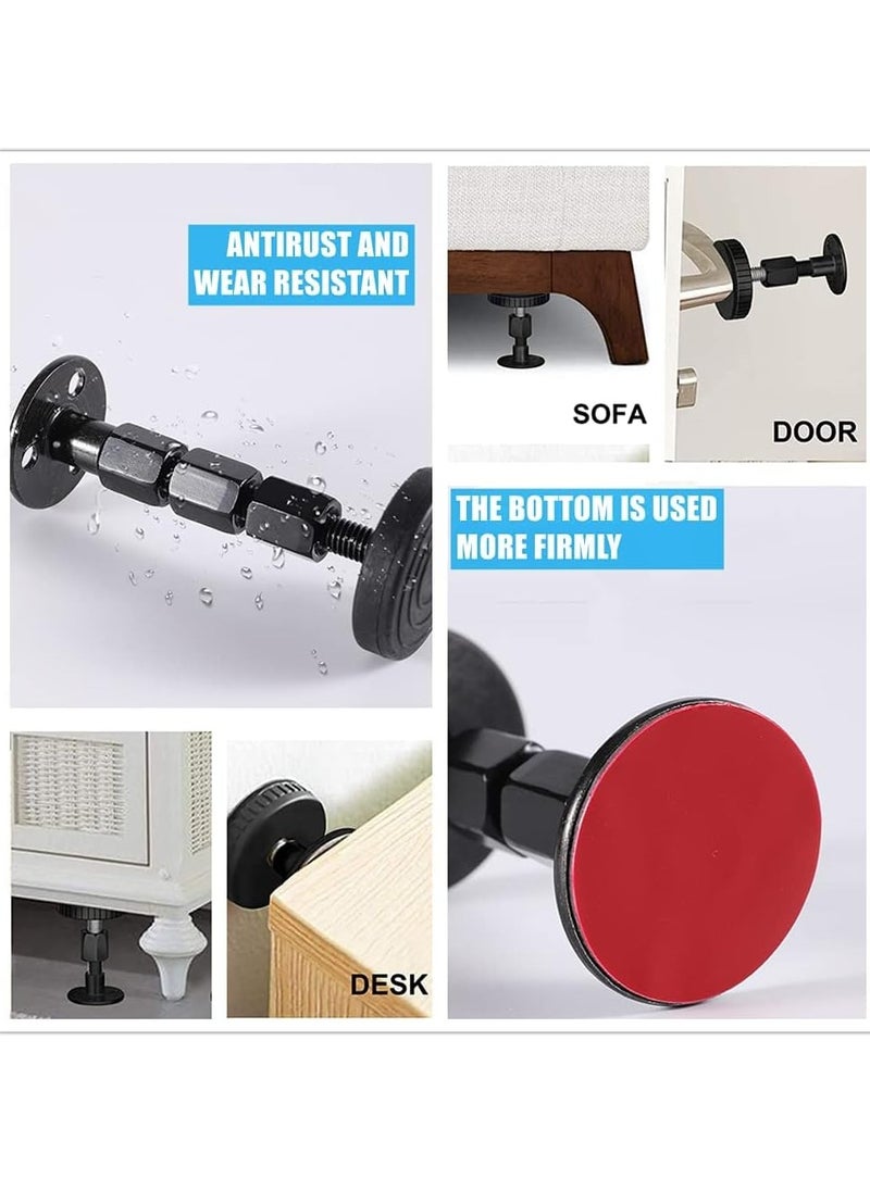 Bukela Adjustable Threaded Bed Frame Anti Shake Tool Bed Frame Anti Shake Fixer Headboard Stoppers,Bedside Anti Shake Tool for Beds Cabinets Sofas（47-64mm）4 Pcs  - Image 3