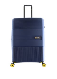 NATIONAL GEOGRAPHIC National Geographic Cavern Check-In Large PP Hardside Luggage Navy, Durable/ Unbreakable/ Lightweight/ Anit-theft Zipper/ 4 Double Wheel TSA Lock Suitcase Trolley Bag (71 cm/ 28 Inch).  - Image 1