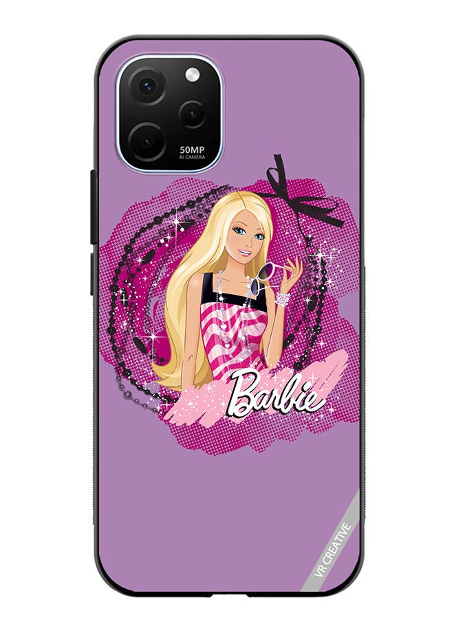 VR CREATIVE Protective Case Cover For Huawei Enjoy 50z Logo Barbie Design Multicolour - Image 1
