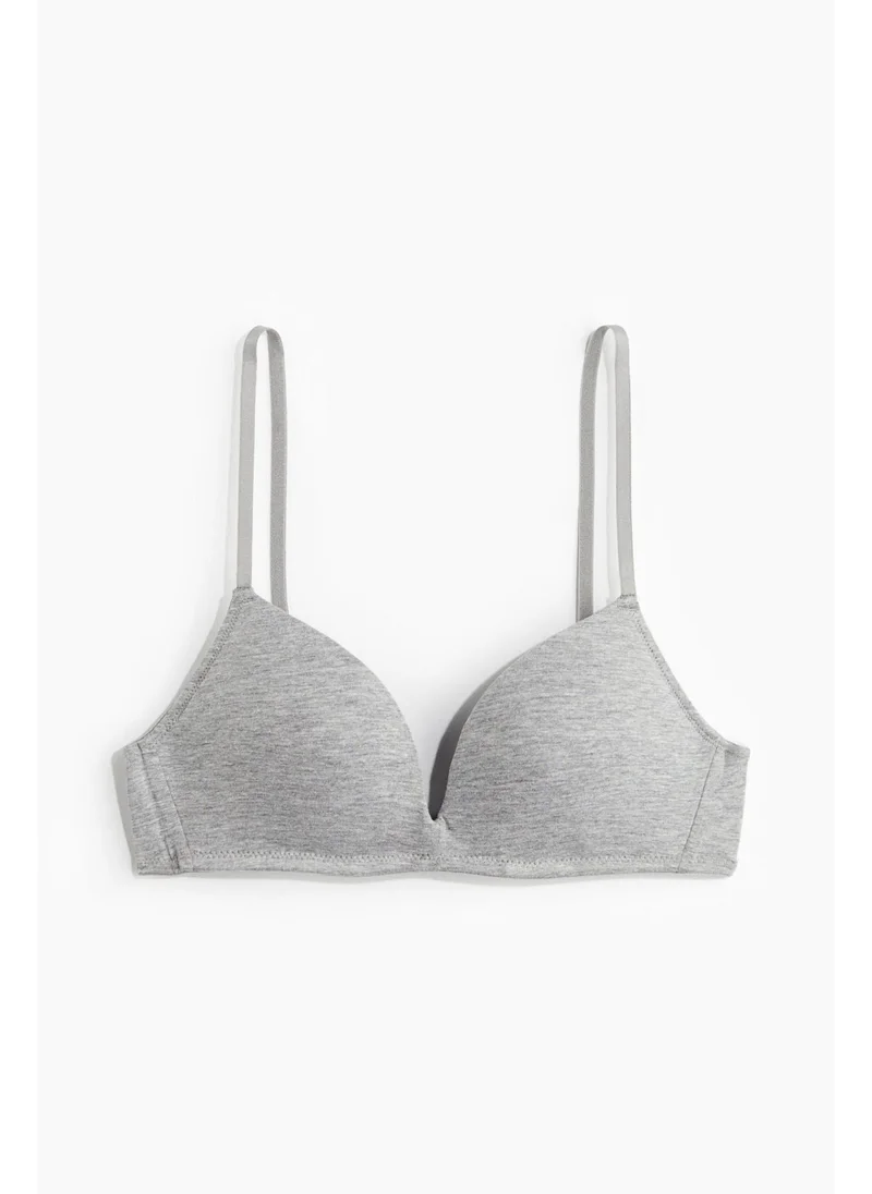 H&M Non-wired cotton push-up bra