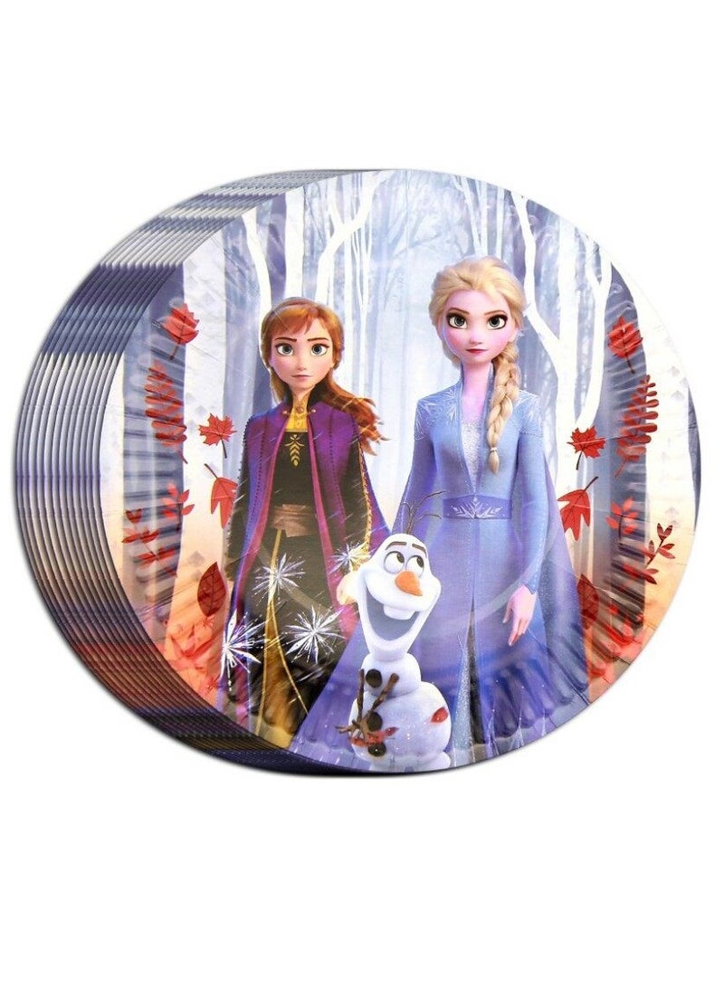Frozen Tableware Birthday Party Decorations Paper Plates 5pcs - Image 1