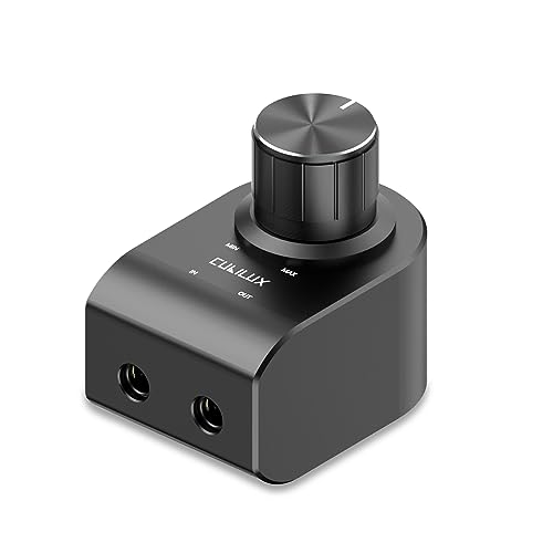 Cubilux 3.5mm Stereo Volume Controller, Headphones Volume Attenuator with Full Aluminum Alloy Case for Interference Isolation, 1/8-Inch Volume Inline Volume Control - Image 1