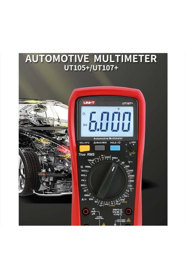 UniT UNI-T UT105+ Automobile Multimeter High Precision True RMS Automobile Automatic Range Actual Value Digital Multimeter. - Image 2