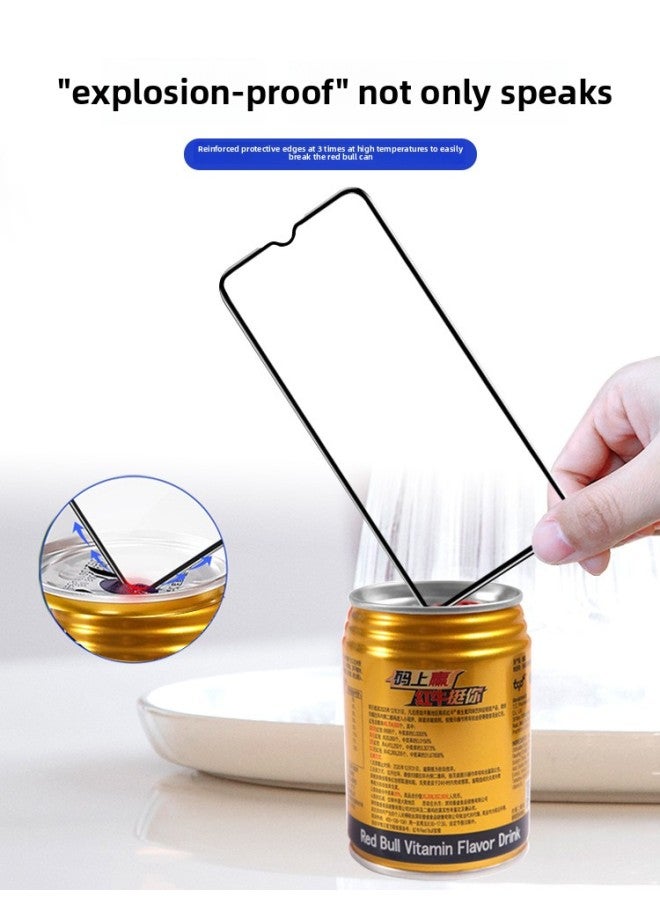 OppoK7 Tempered Glass Film For OppoK7x Full Screen Cover Mobile Phone Film No White Edge K7 Anti-Blue Light Eye Protection K7X High-Colour:[full Screen Covered With Tempered Film]◆2 Pieces Of Ultra-high Definition Version + 1 Piece Of Blu-ray Version-Size:OPPO K7  - Image 5