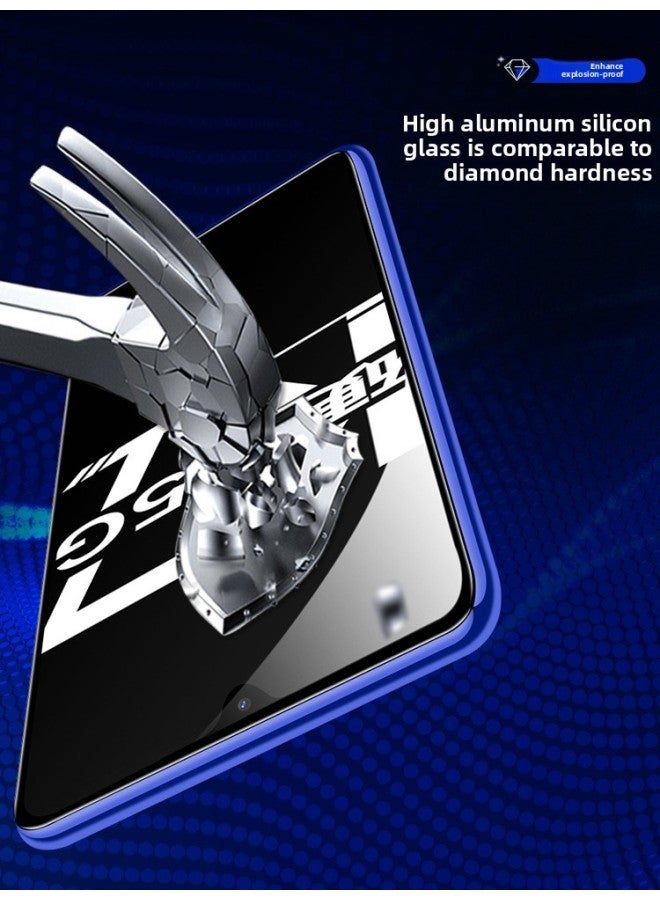 OppoK7 Tempered Glass Film For OppoK7x Full Screen Cover Mobile Phone Film No White Edge K7 Anti-Blue Light Eye Protection K7X High-Colour:[full Screen Covered With Tempered Film]◆2 Pieces Of Ultra-high Definition Version + 1 Piece Of Blu-ray Version-Size:OPPO K7  - Image 4