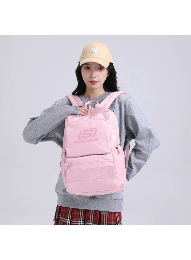 Skechers Backpack Diy Large Capacity Travel Commuter Laptop Bag For Men High School Student Middle School Girl Ice Pink - Image 3