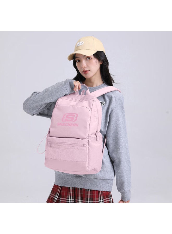 Skechers Backpack Diy Large Capacity Travel Commuter Laptop Bag For Men High School Student Middle School Girl Ice Pink - Image 2