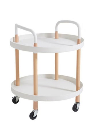 Round White 2 Tier