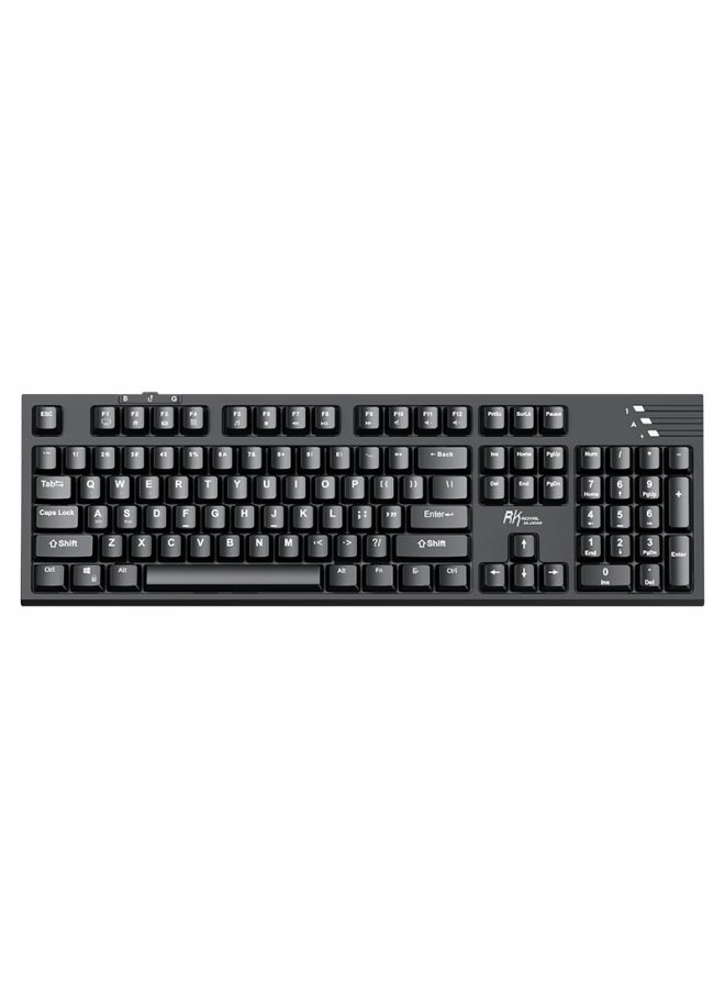 Rk R104 Tri-mode Mechanical Keyboard Full-key Anti-ghosting Efficient Office Gasket Structure Wired Wireless Gaming Laptop Black Non-backlit Brown Switch - Image 4