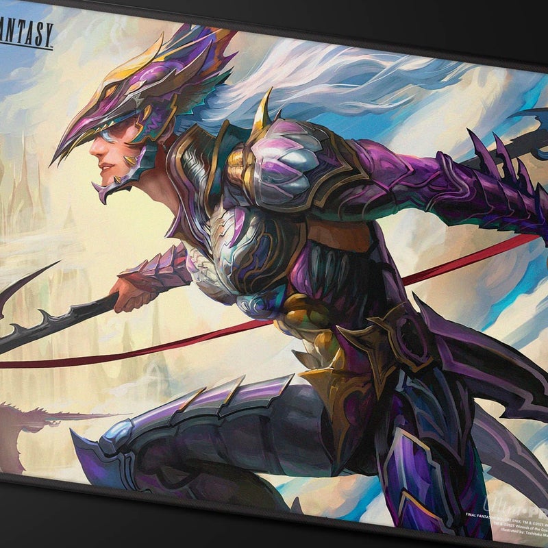 Ultra PRO - Final Fantasy x Universes Beyond Kain Highwind Black Stitched Playmat for Magic: The Gathering | Card Game Playmat, Final Fantasy Collectibles, Desk Mat Mousepad - Image 3