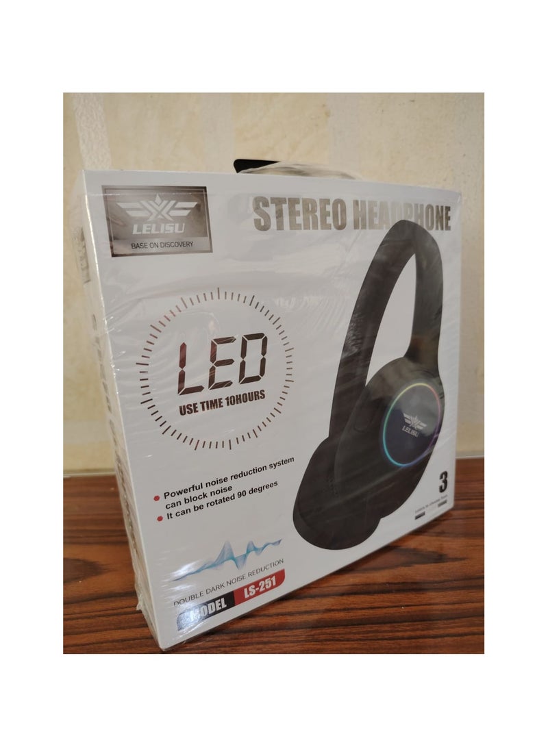 Lelisu ls-251 Wireless Headphone Color: Black Standby time: 120 hours Battery capacity: 400 mAh - Image 2