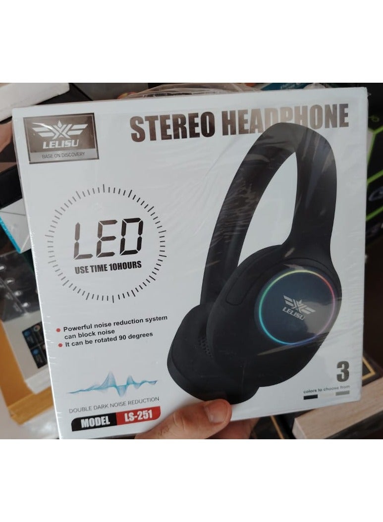 Lelisu ls-251 Wireless Headphone Color: Black Standby time: 120 hours Battery capacity: 400 mAh - Image 3