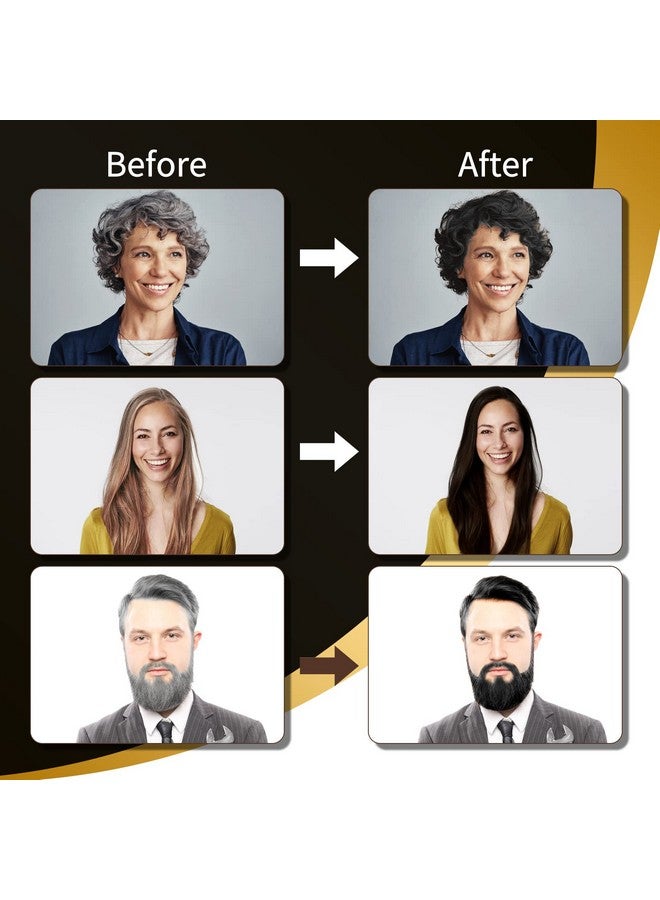 COSMTEK Black Hair Dye Shampoo Permanent For Men&Womenhair Color Shampoo For Gray Hair Coverage And Beard3In1 Shampoo For Color Treated Hairlasts 30 Days500Mlammoniafreenatural Herbal - Image 4