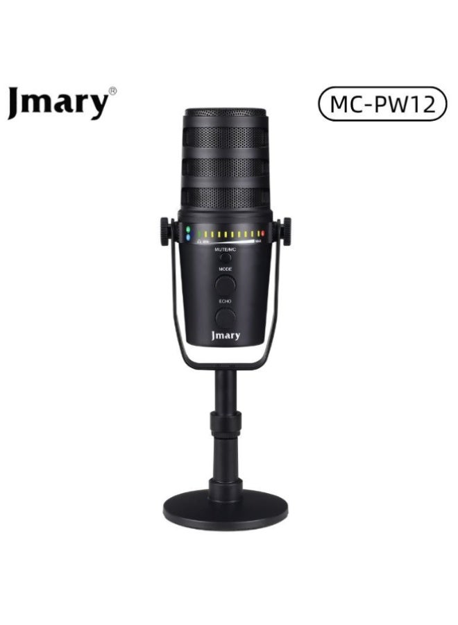 Jmary MC-PW12 USB & XLR Desktop Microphone Cardioid 360° Rotating - Image 1