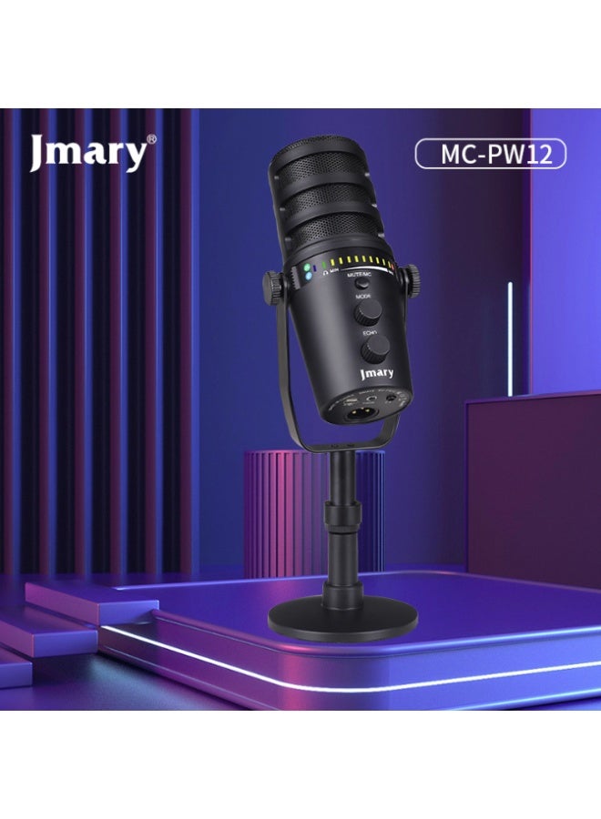 Jmary MC-PW12 USB & XLR Desktop Microphone Cardioid 360° Rotating - Image 2