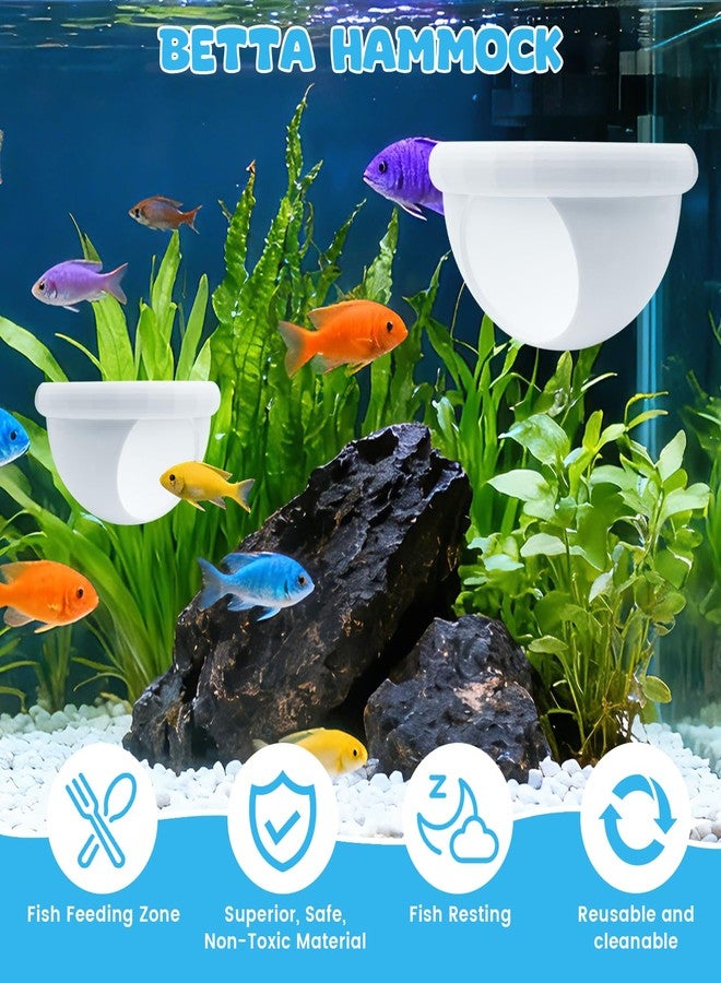 KCMOSGI 2 Pcs Floating Betta Hide & Shrimp Cave - All-in-One Aquarium Hammock, Aquarium Floating Betta Fish Skins, 3D Printed Feeding and Resting Shelter for Small Shrimp - Image 4