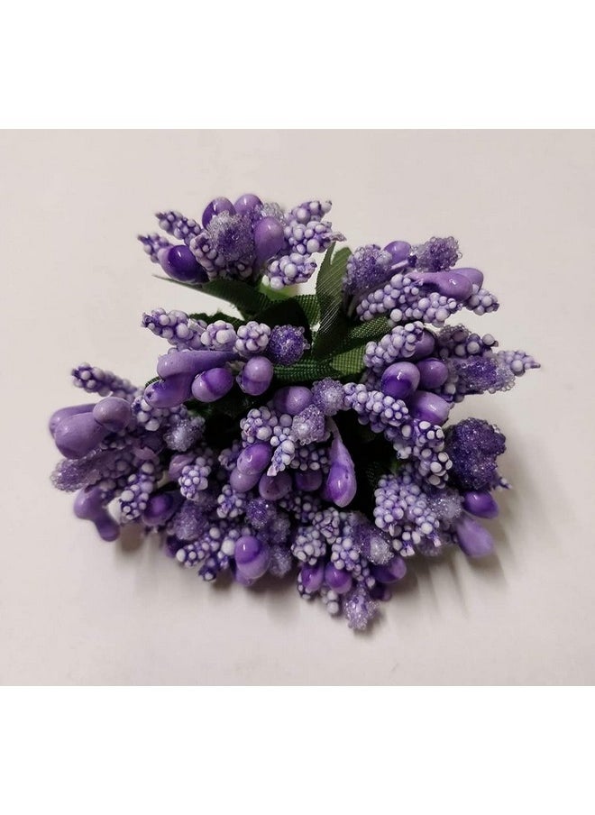 E Shopping E Shopping® Multicoloured Artificial Pollen Flowers for Tiara Making and Jewelry Making Pack of 144 Pollen (12 Bunch of 12 Pollen Each), Total 12 Different Colors  - Image 3
