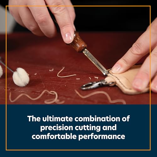 Weaver Leather Supply Leather Edger, Edge Beveler with Angled Tip for Refined Finish, Beveling Tools for Belts, Straps, and DIY Projects, 1/16” - Image 2